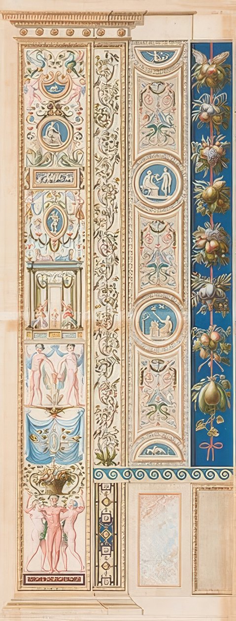 Pilaster Loggia X (ryhmän kantama koristelu) tekijältä Gaetano Savorelli