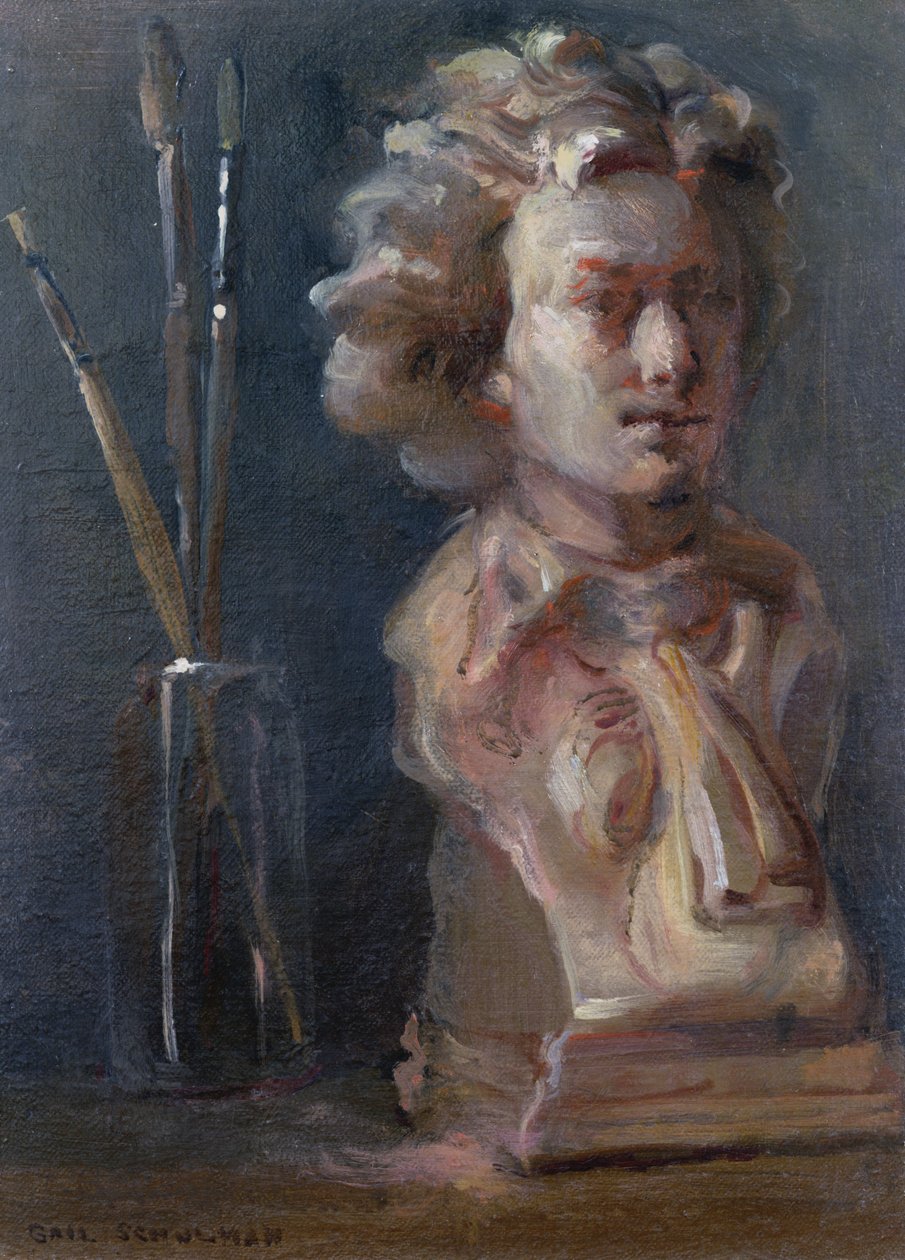 Beethovenin rintakuva (1770-1827) siveltimillä tekijältä Gail Schulman
