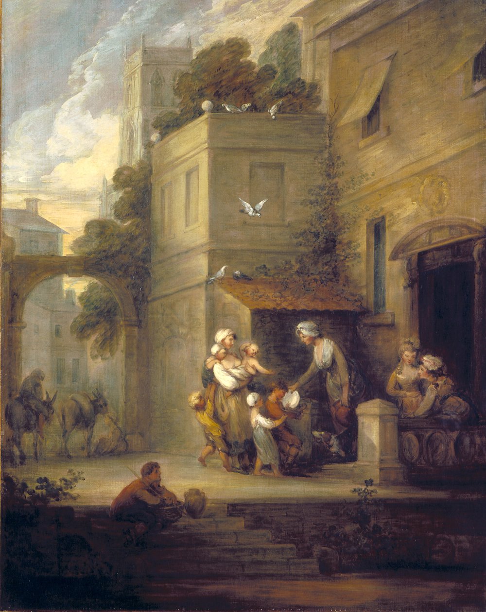 Charity Reliving Distress (öljy kankaalle) tekijältä Gainsborough Dupont