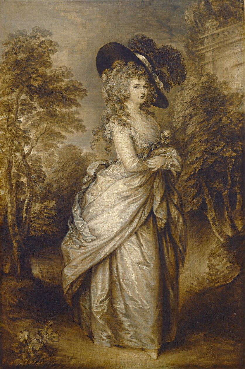Georgiana, Devonshiren herttuatar, n. 17871796. tekijältä Gainsborough Dupont