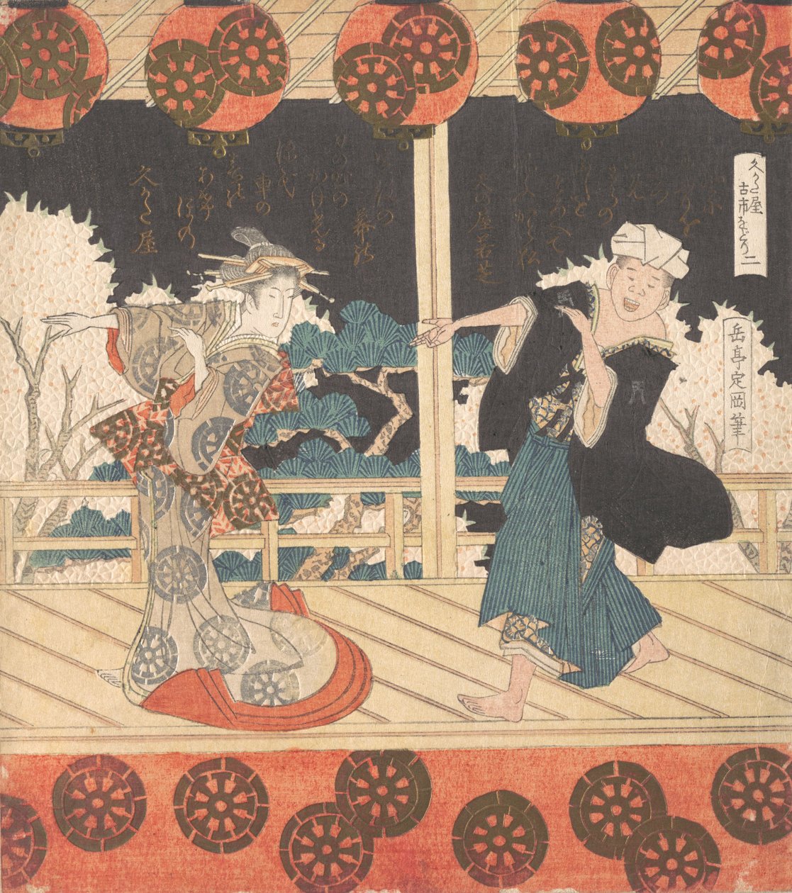 Furuichi-tanssi nro 2 neljästä sarjasta, 1800-luku. tekijältä Gakutei