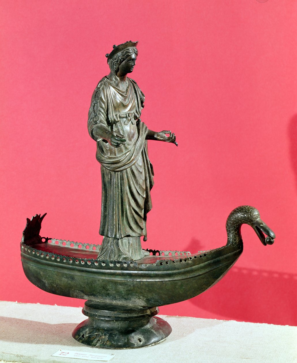 Jumalatar Sequanan hahmo, Seinen lähteen aarteista, 2.-3. vuosisadat (pronssi) tekijältä Gallo Roman