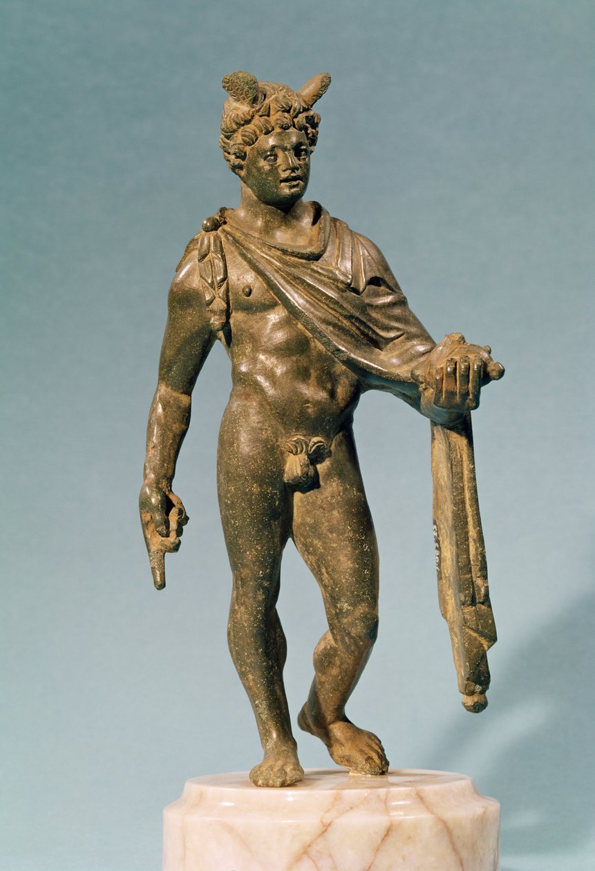 Merkuriuksen patsas, Puy-de-Domes, 1.-2. vuosisadalla (pronssi) tekijältä Gallo Roman