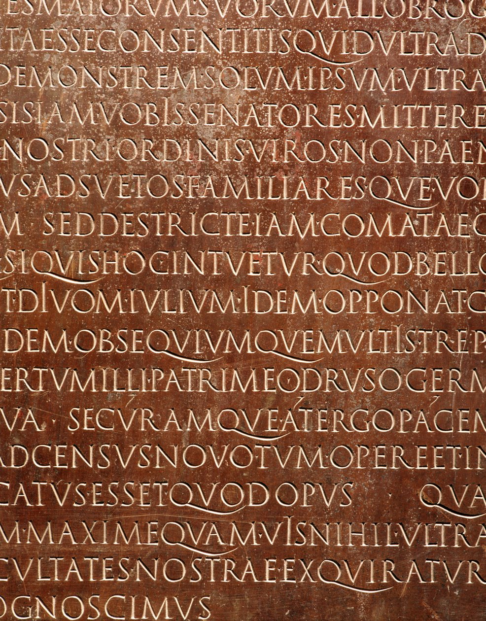 Lyon-tabletti (yksityiskohta), noin 48 jKr (pronssi) tekijältä Gallo Roman