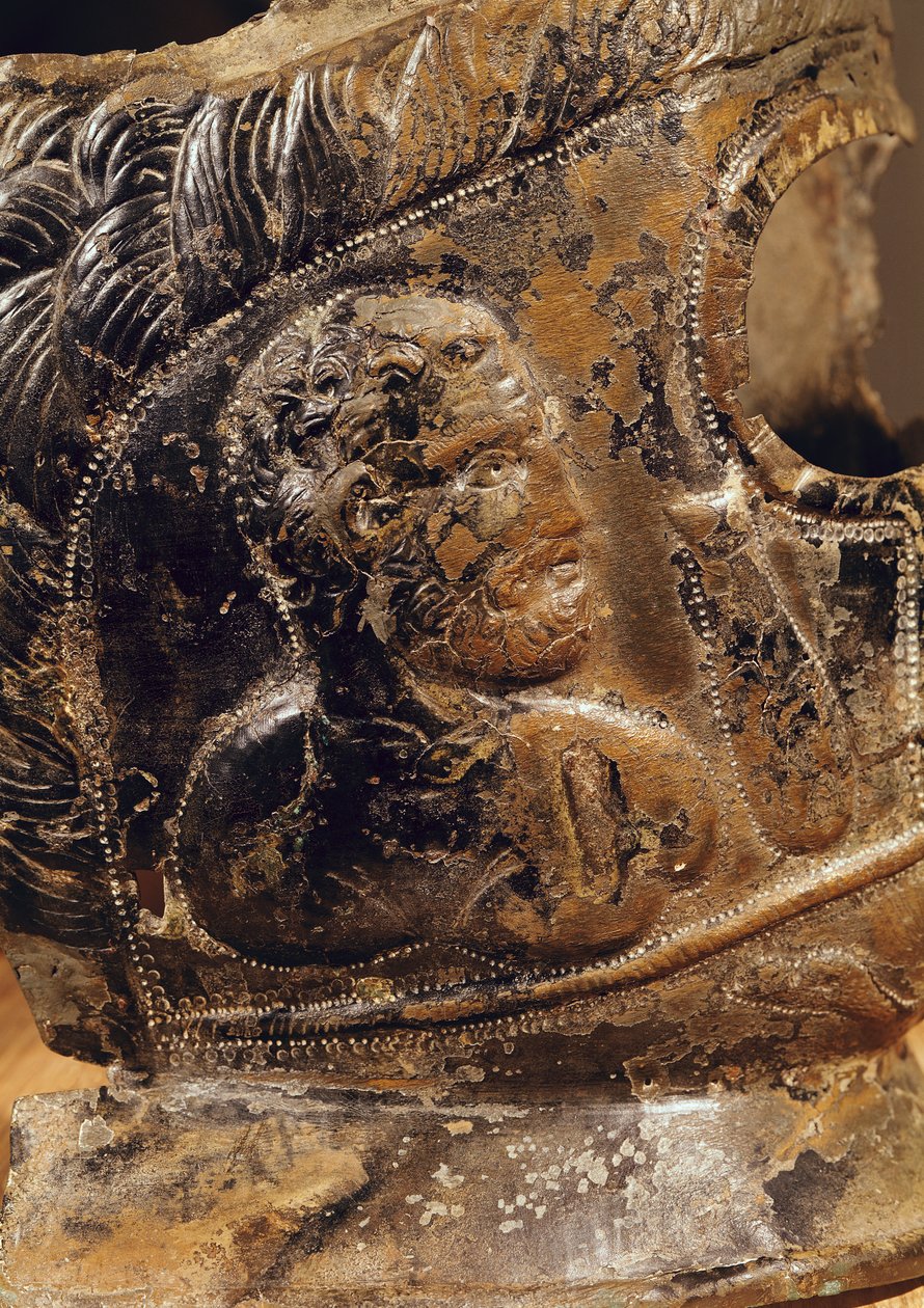 Yksityiskohta gladiaattorit naamio pronssi yksityiskohta 131545 tekijältä Gallo Roman