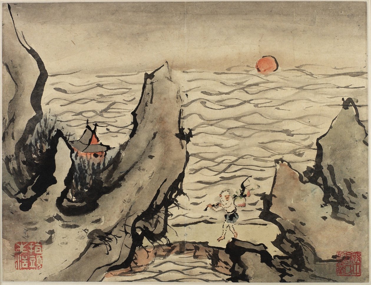 Finger Painting, kymmenen kappaleen albumista, 1684 tekijältä Gao Qipei