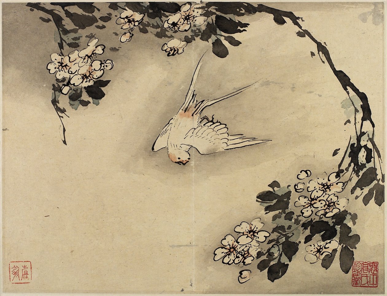 Sormimaalaus, kymmenen kappaleen albumista, 1684 tekijältä Gao Qipei