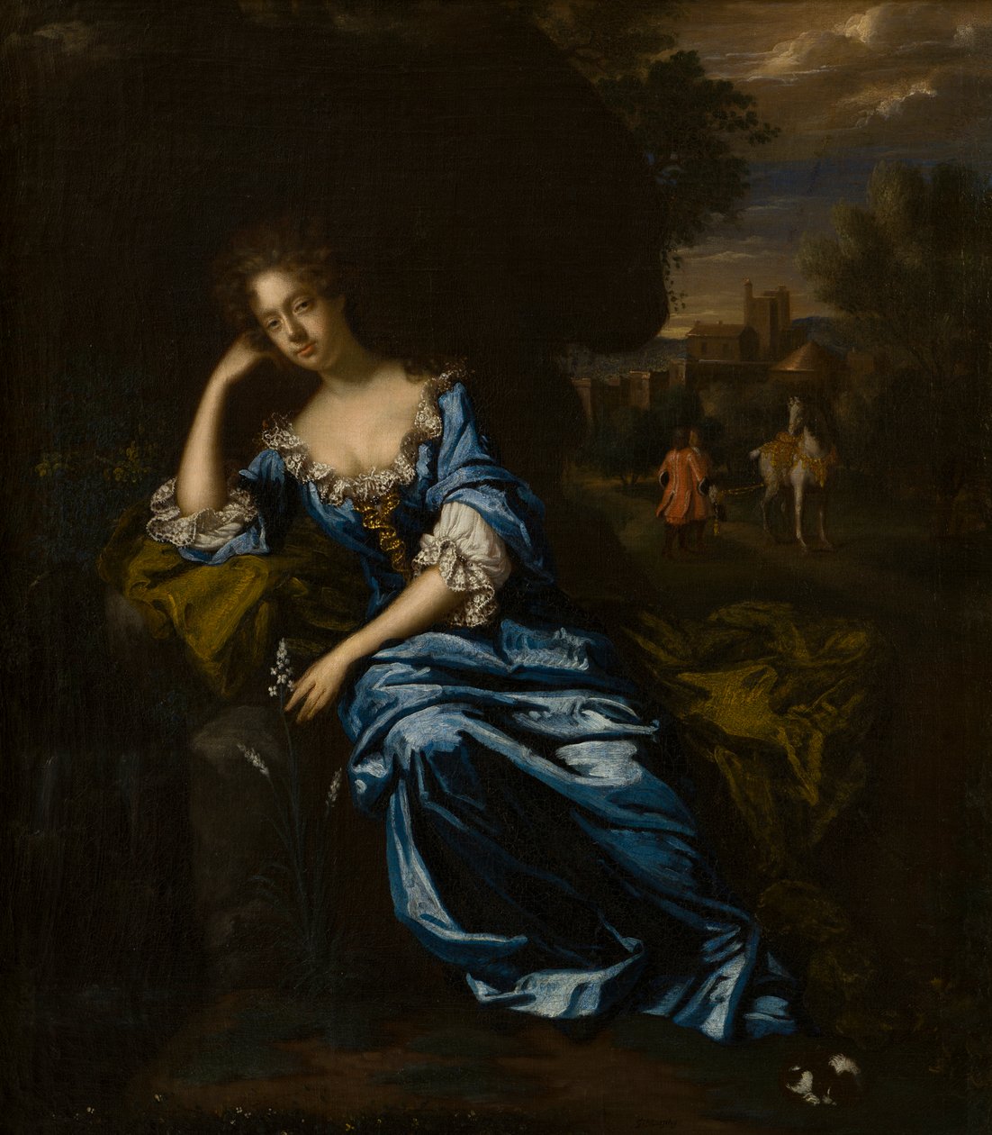 Muotokuva Anne Grevillestä (1632/3-1699) Kingstonin kreivitär, n. 1680-1699 (öljy kankaalle) tekijältä Garrett Morphy