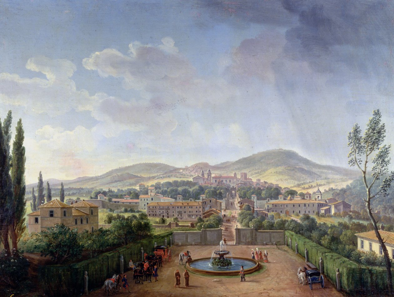Näkymä Marinoon, 1719 tekijältä Gaspar van Wittel