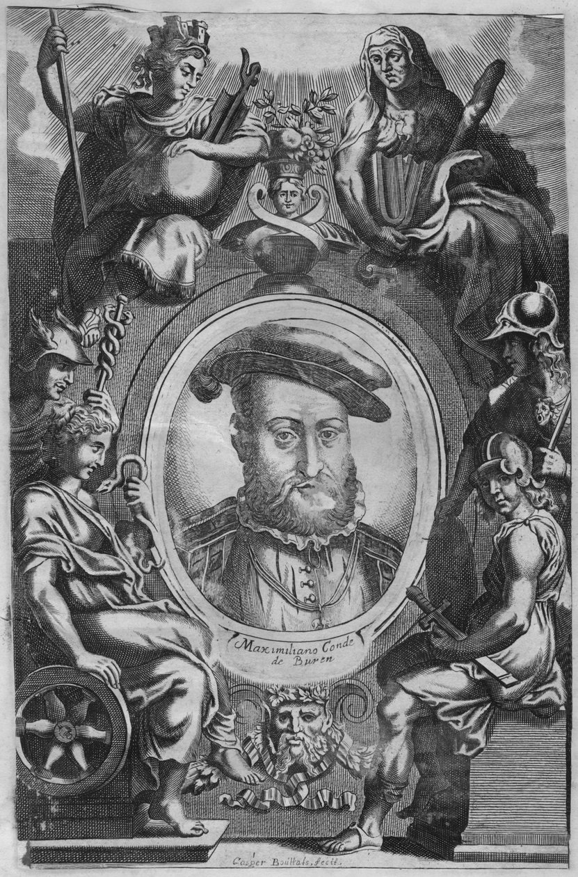 Maximiliano Conde de Buren, 1600-luvun puolivälissä. tekijältä Gaspar Bouttats