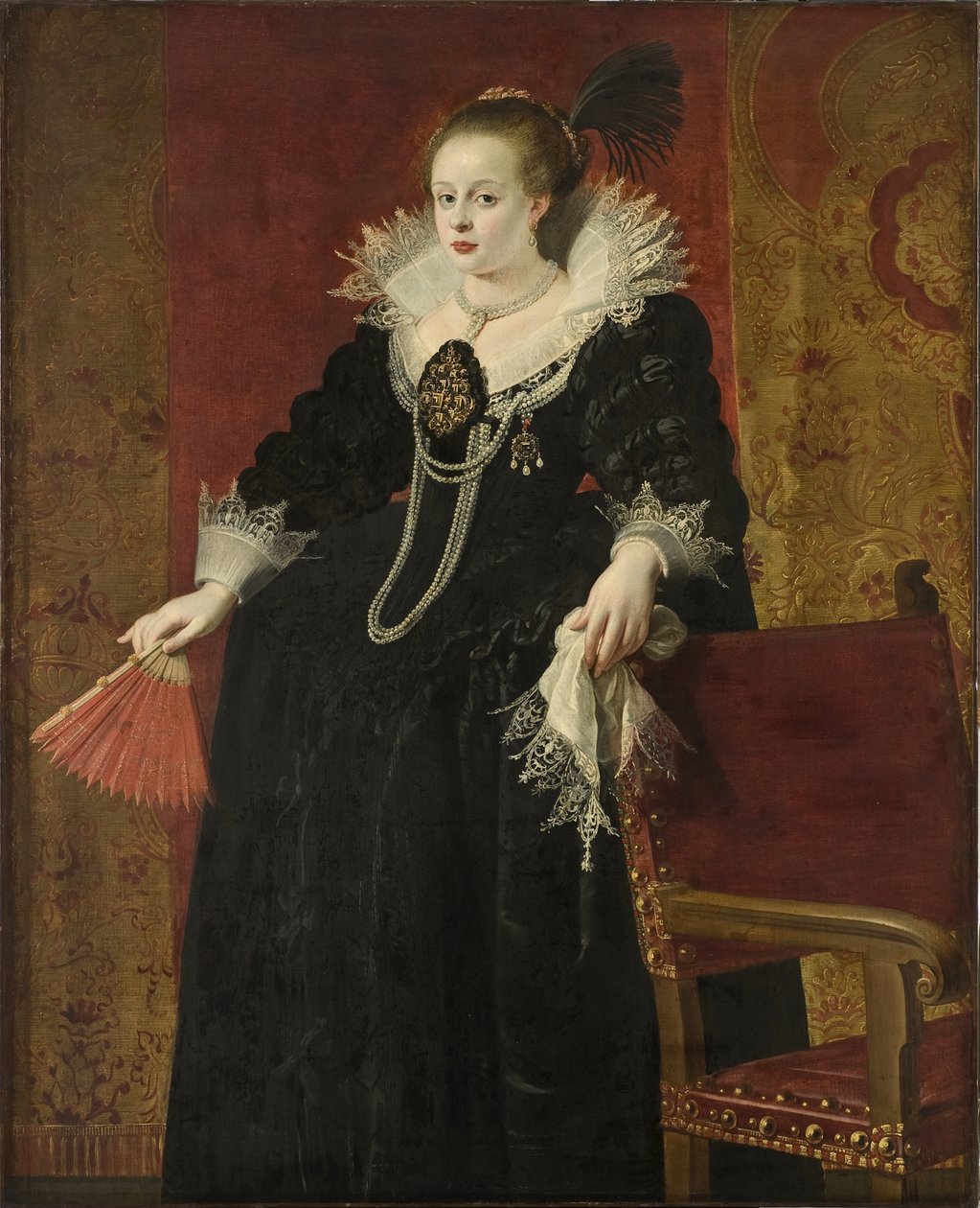 Anna Itävallasta, keisari Mathiasin puoliso, n. 1615 tekijältä Gaspar De Crayer