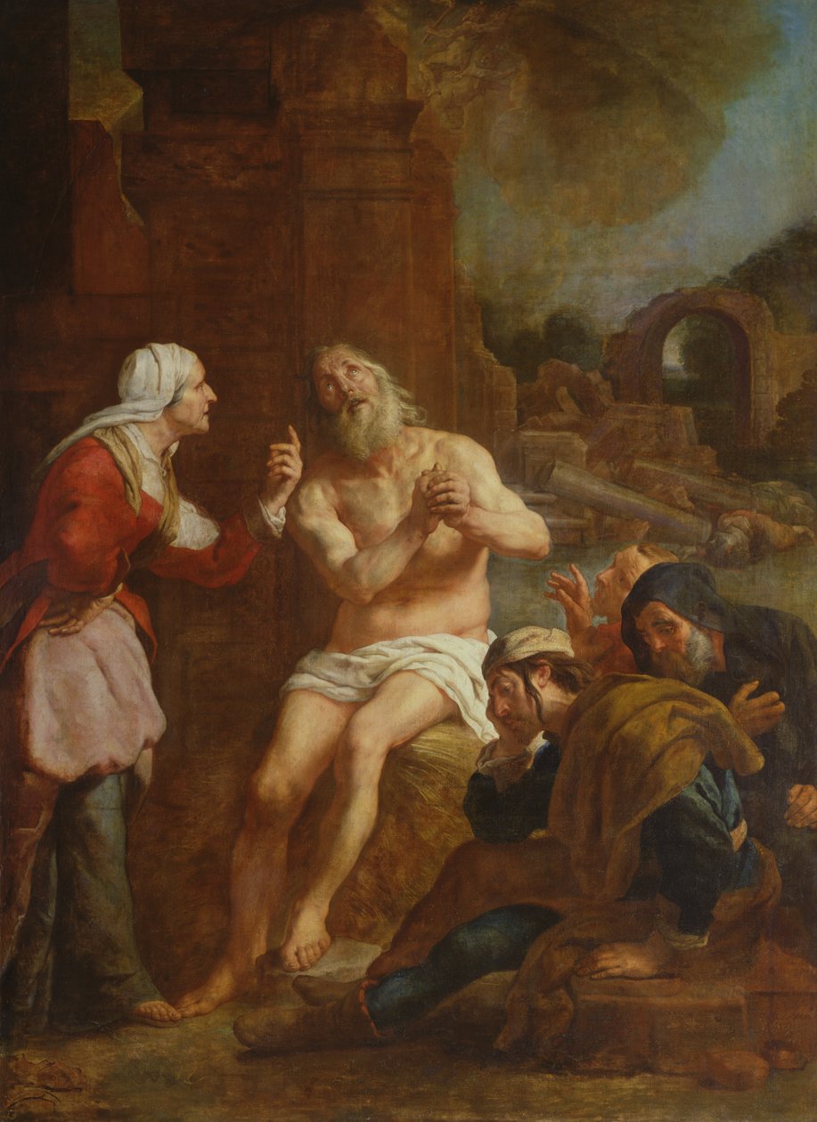 Job kohtasi vastoinkäymisiä, 1619 tekijältä Gaspar De Crayer