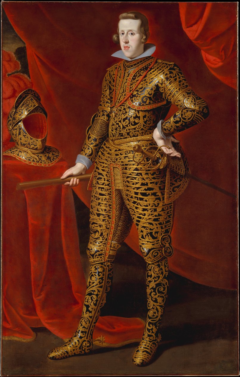 Filip IV (1605-1665) paraatihaarniskassa tekijältä Gaspar De Crayer