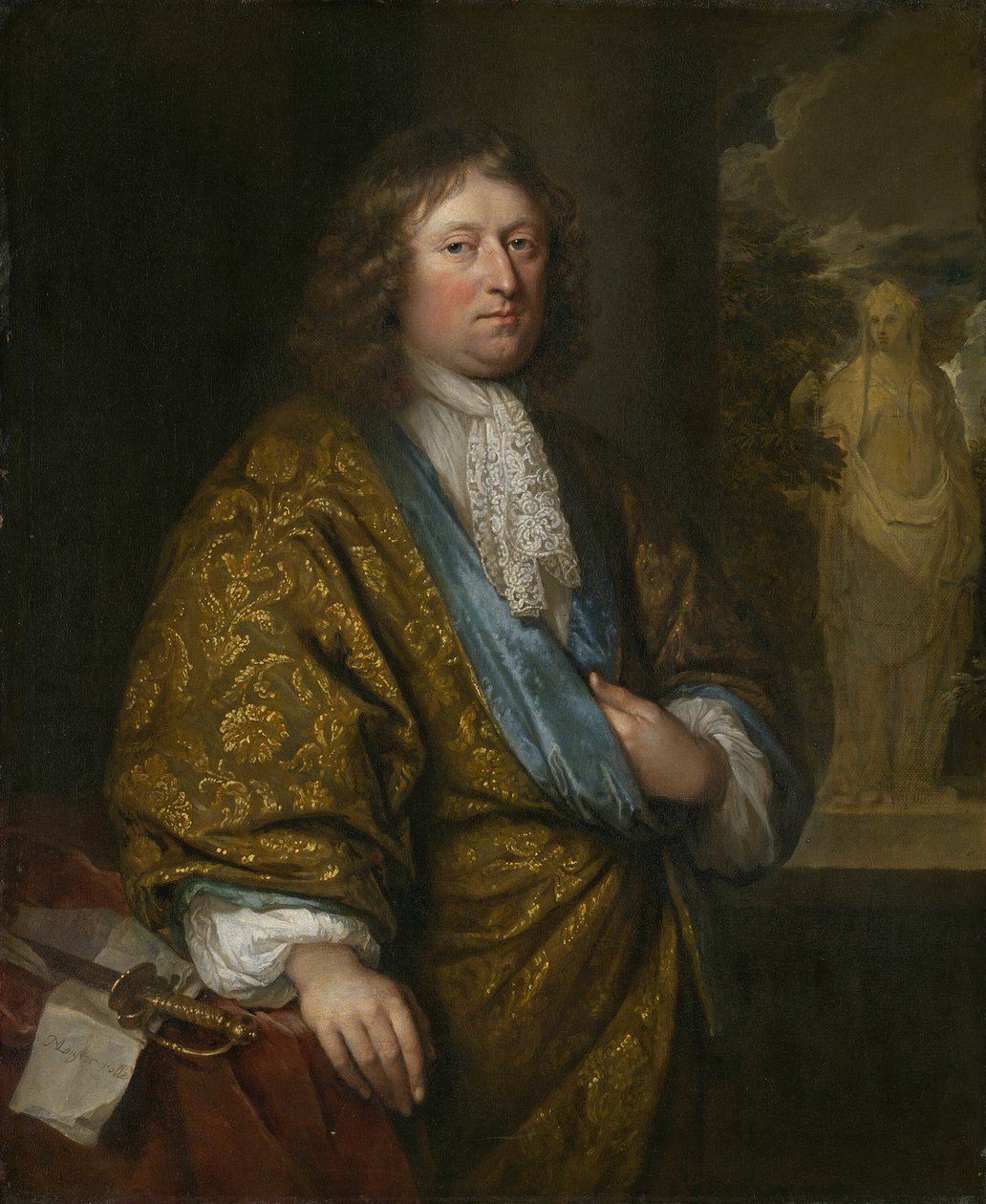Gentlemanin muotokuva, 1680. tekijältä Gaspar Netscher