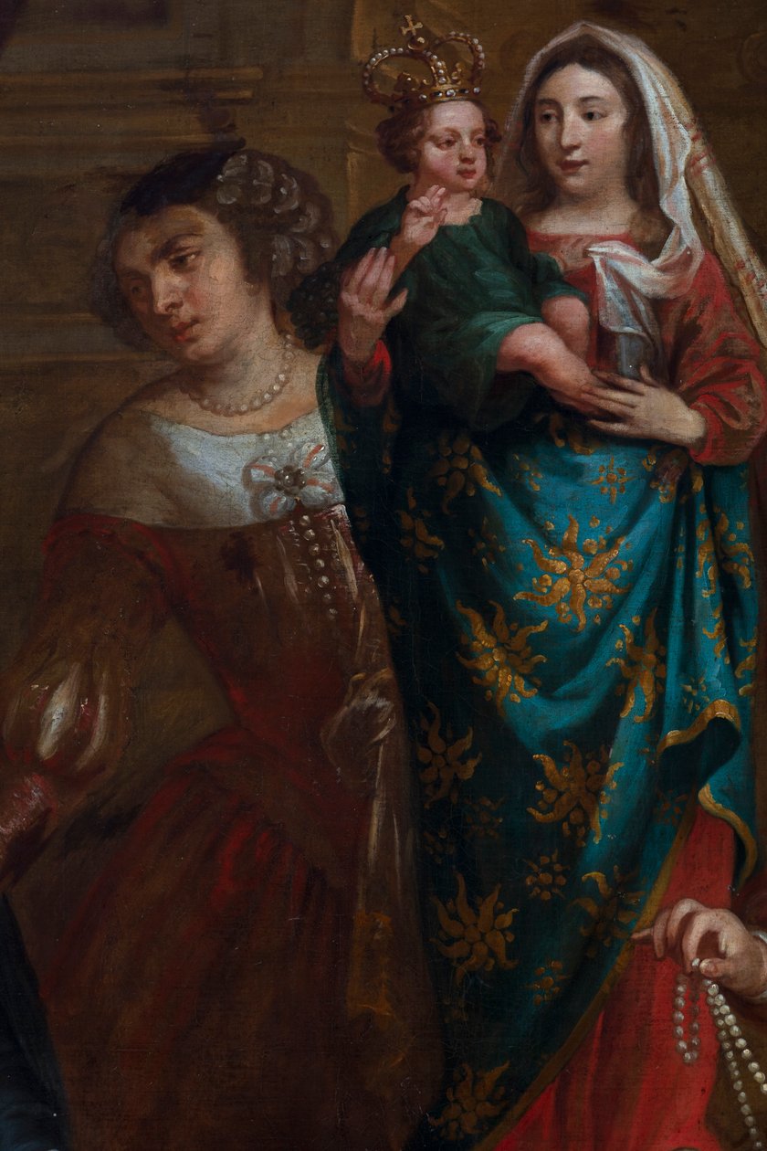 Espanjan arkkiherttuatar Isabella, joka luovuttaa jalokivinsä Hallen Pyhän Martin basilikaan tekijältä Gaspar De Crayer