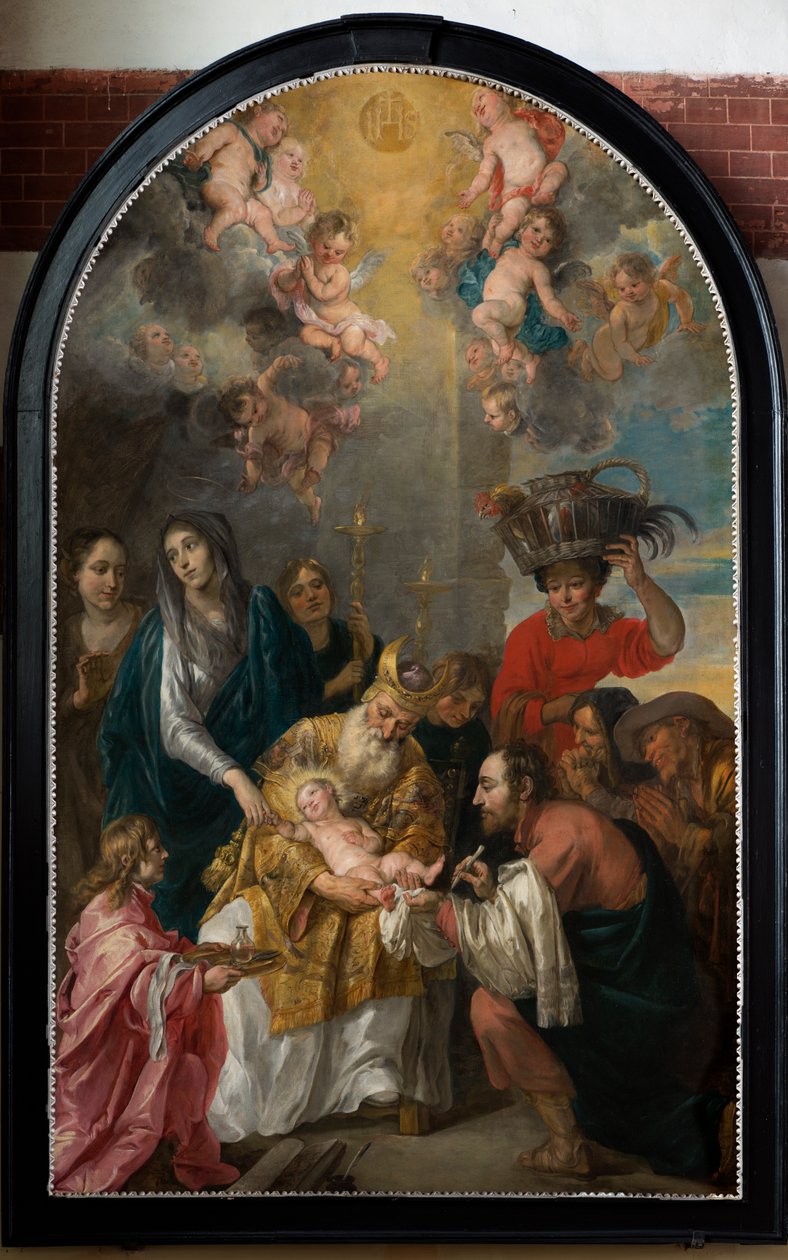 Església parroquial (Església Parroquial de Sant Andreu). Interior. pintura. La circumcisió.acabat tekijältä Gaspar De Crayer