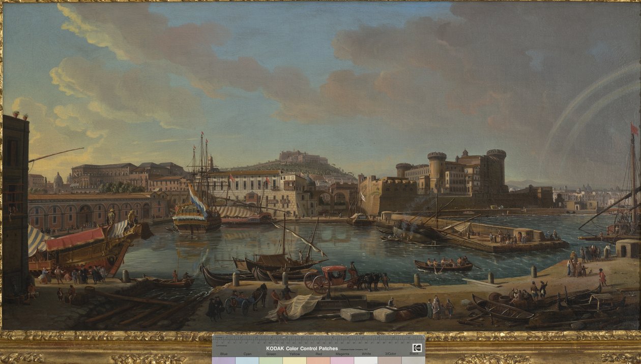 Napolin telakka, 1711 tekijältä Gaspar van Wittel