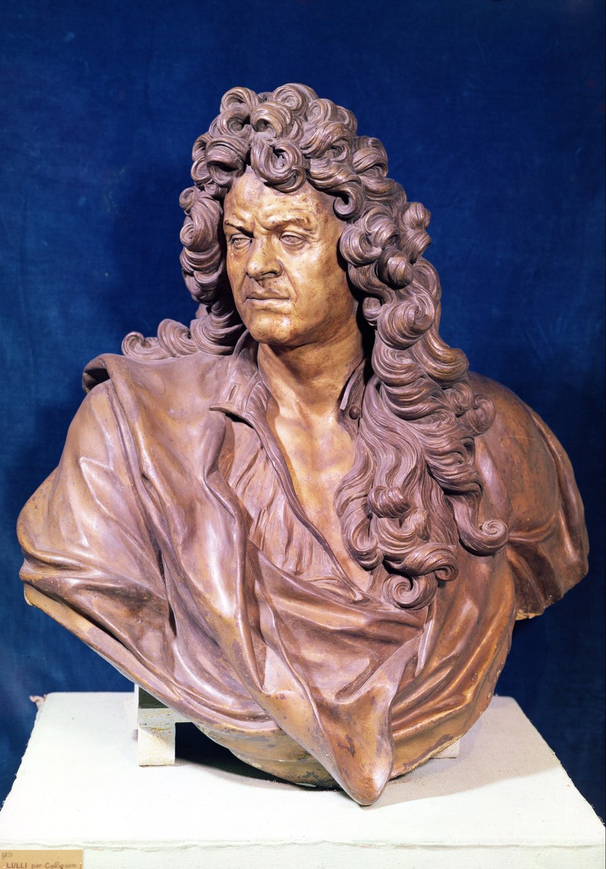 Jean Baptiste Lullyn (1632-87) rintakuva (pronssi) tekijältä Gaspard Collignon