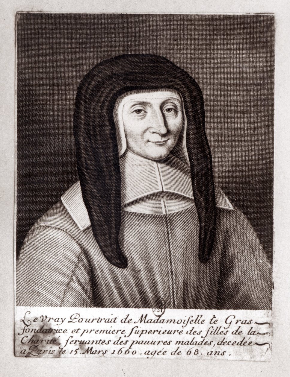 Louise de Marillacin muotokuva tekijältä Gaspard Duchange