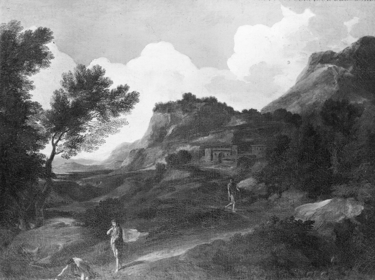 Vuoristoinen maisema tekijältä Gaspard Poussin Dughet