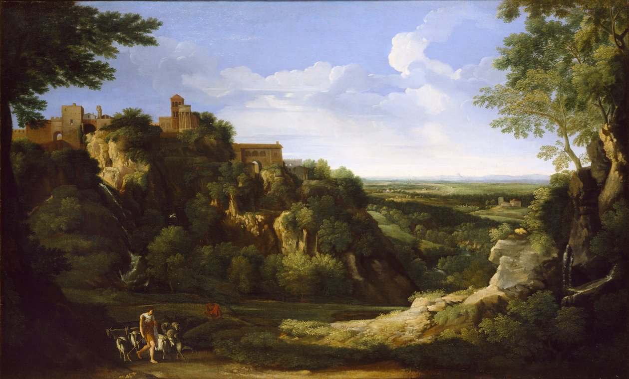 Näkymä Tivolista ja Rooman kaukaa, 1650-luvun lopulla tekijältä Gaspard Dughet