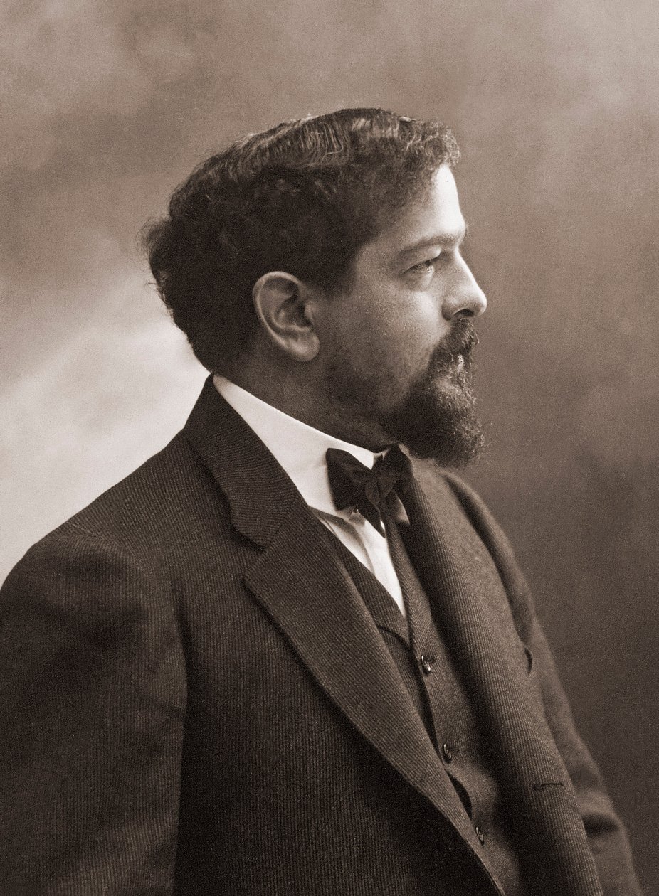 Ranskalainen säveltäjä (1862-1918) Claude Debussy - Muotokuva ranskalaisesta säveltäjästä Claude Debussysta (1862-1918) 1908 - valokuva Nadar. tekijältä Gaspard Felix Tournachon Nadar