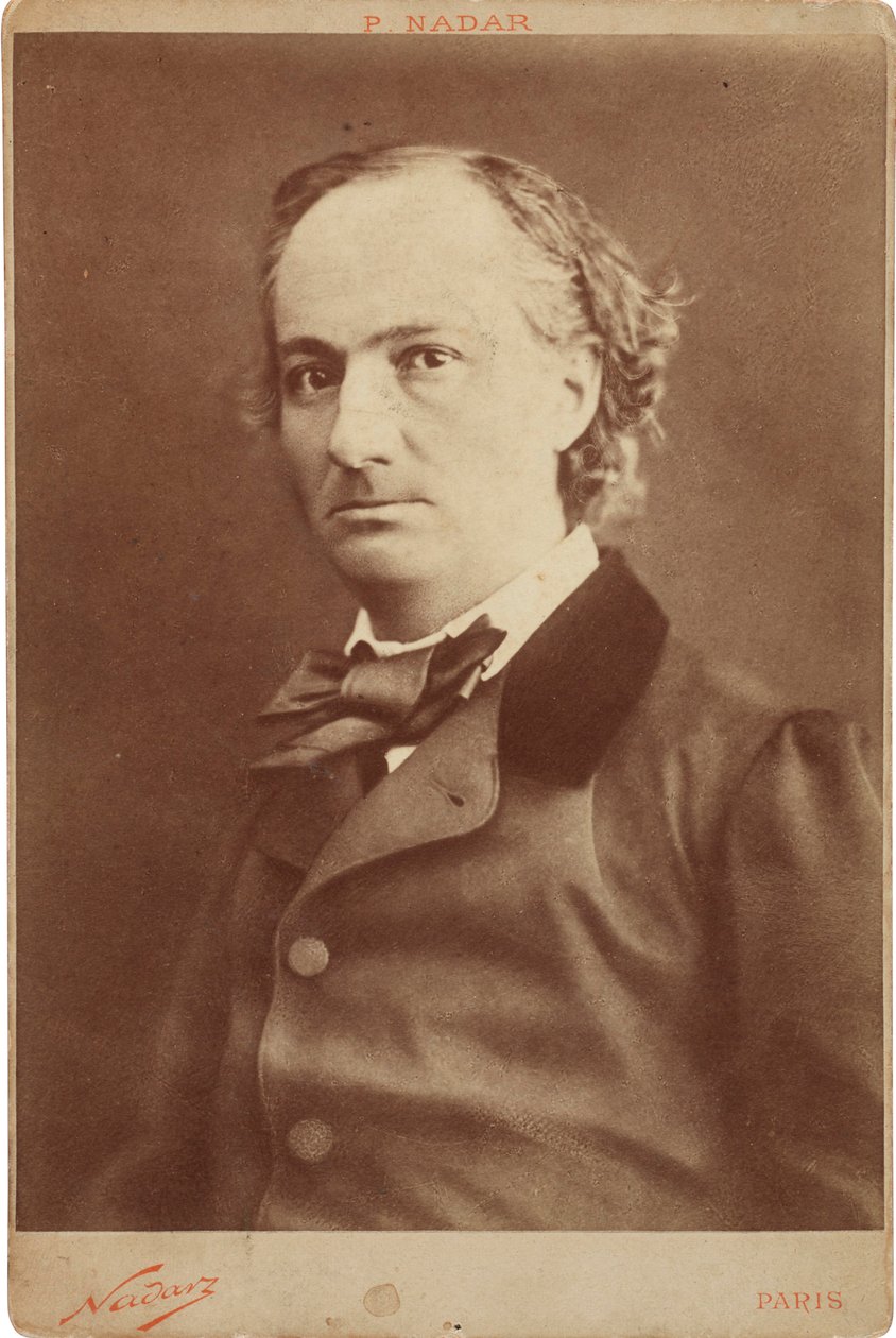 Charles Baudelairen muotokuva 1821-1867, noin 1855. tekijältä Gaspard Félix Nadar