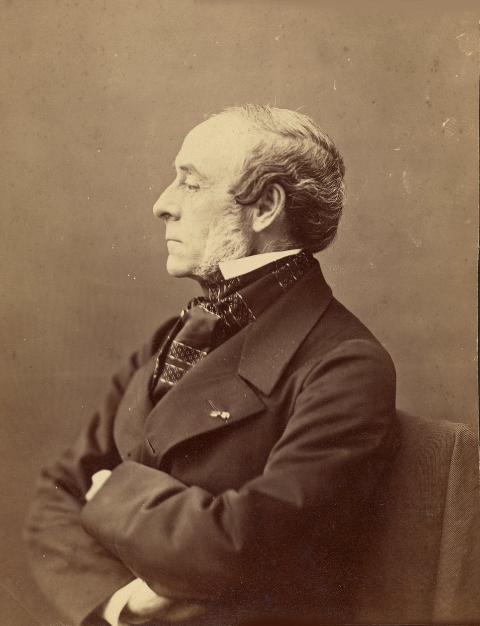 Muotokuva Ernest Legouvésta 1807-1903, 1861-1869. tekijältä Gaspard Félix Nadar