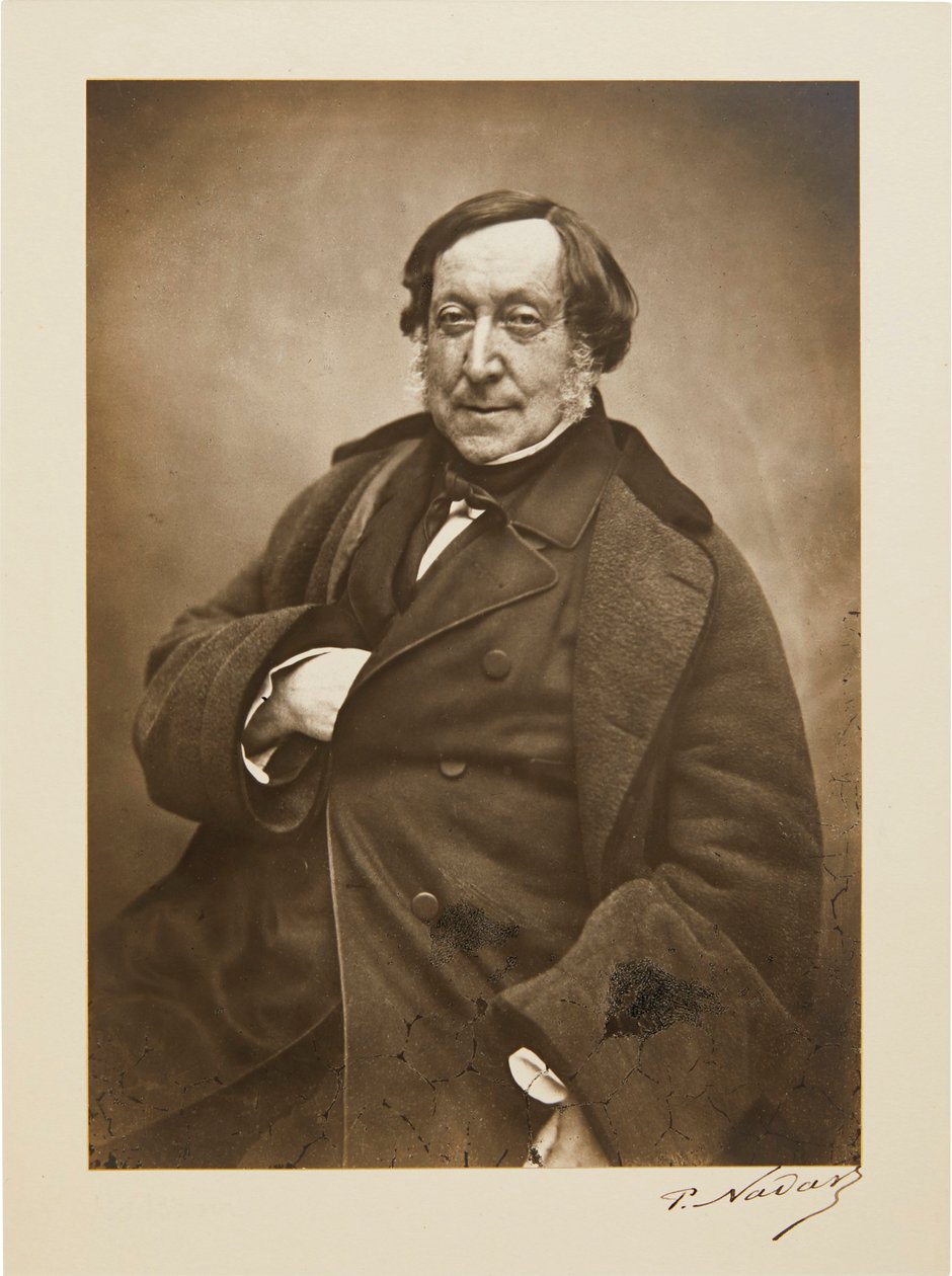 Gioachino Rossinin muotokuva 1792-1868, 1856. tekijältä Gaspard Félix Nadar