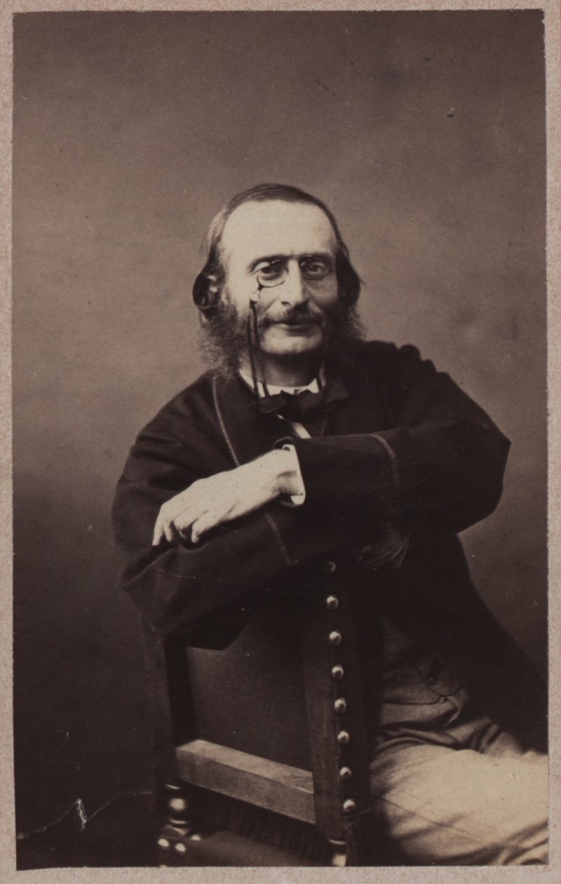 Jacques Offenbachin muotokuva 1819-1880, noin 1860. tekijältä Gaspard Félix Nadar