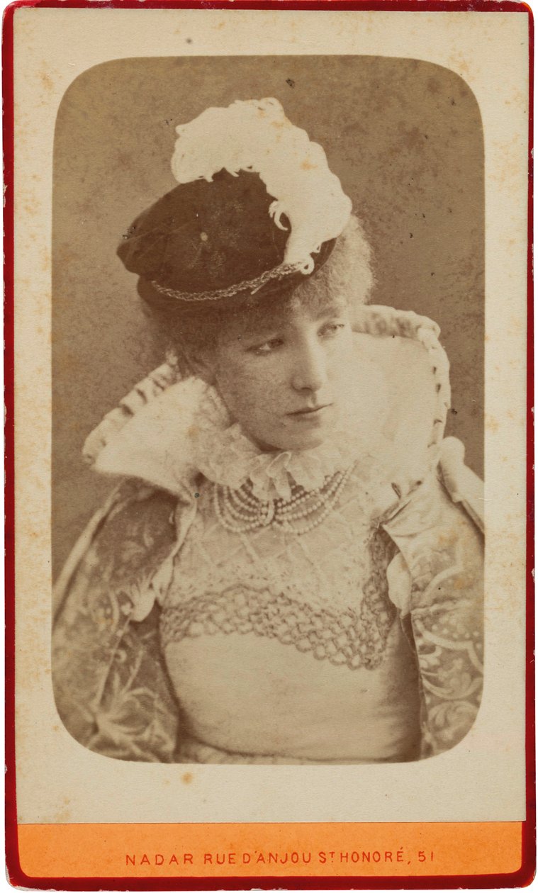 Sarah Bernhardtin muotokuva 1844-1923, noin 1865. tekijältä Gaspard Félix Nadar