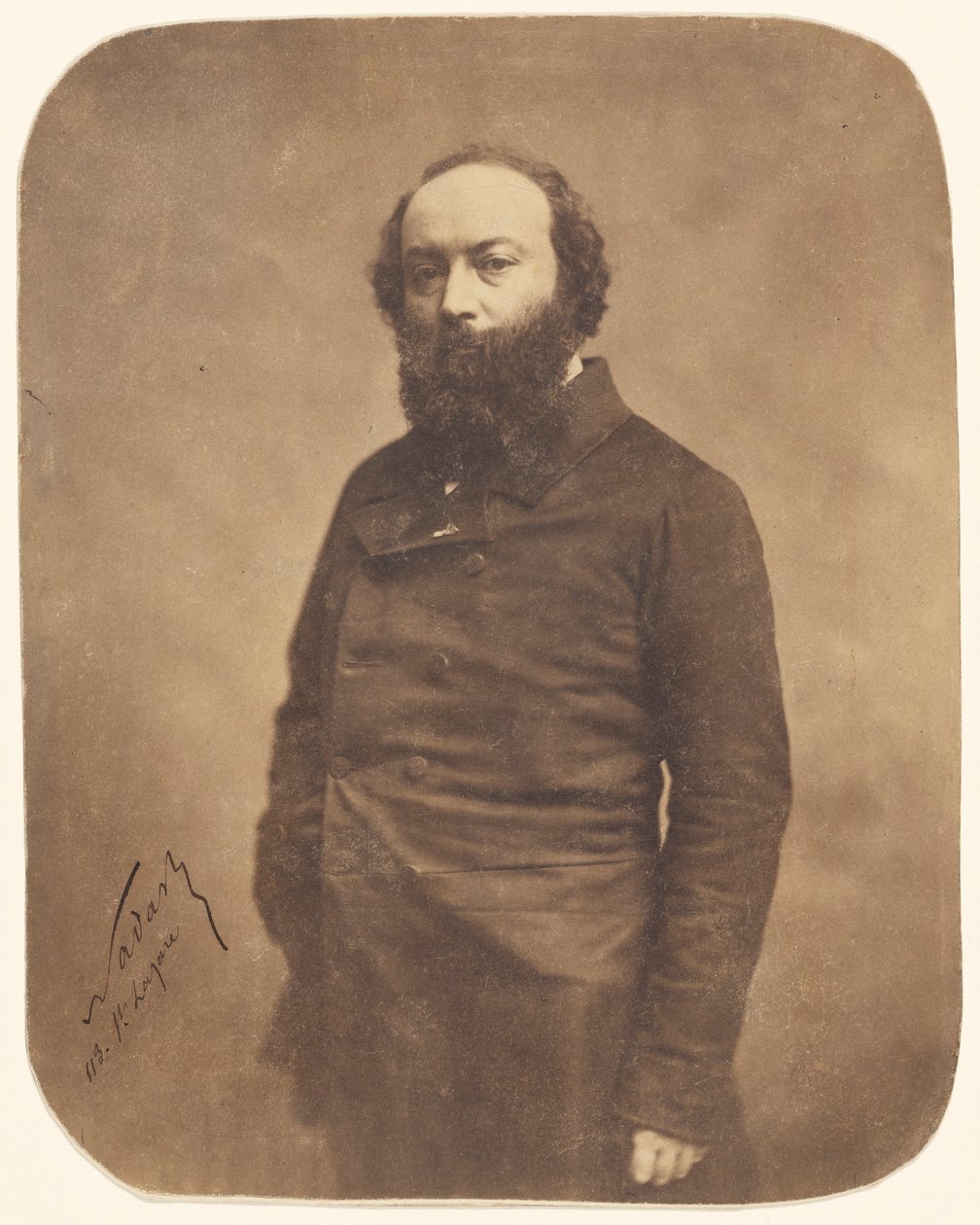 Théodore Rousseaun muotokuva 1812-1867, 1855-1859. tekijältä Gaspard Félix Nadar