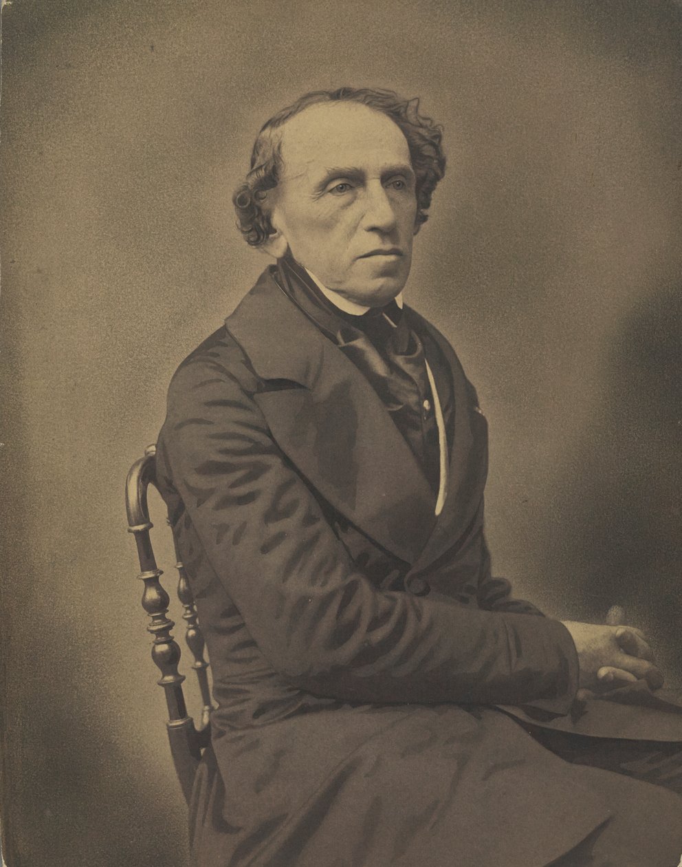 Säveltäjä Giacomo Meyerbeerin muotokuva 1791-1864, 1853-1854. tekijältä Gaspard Félix Nadar