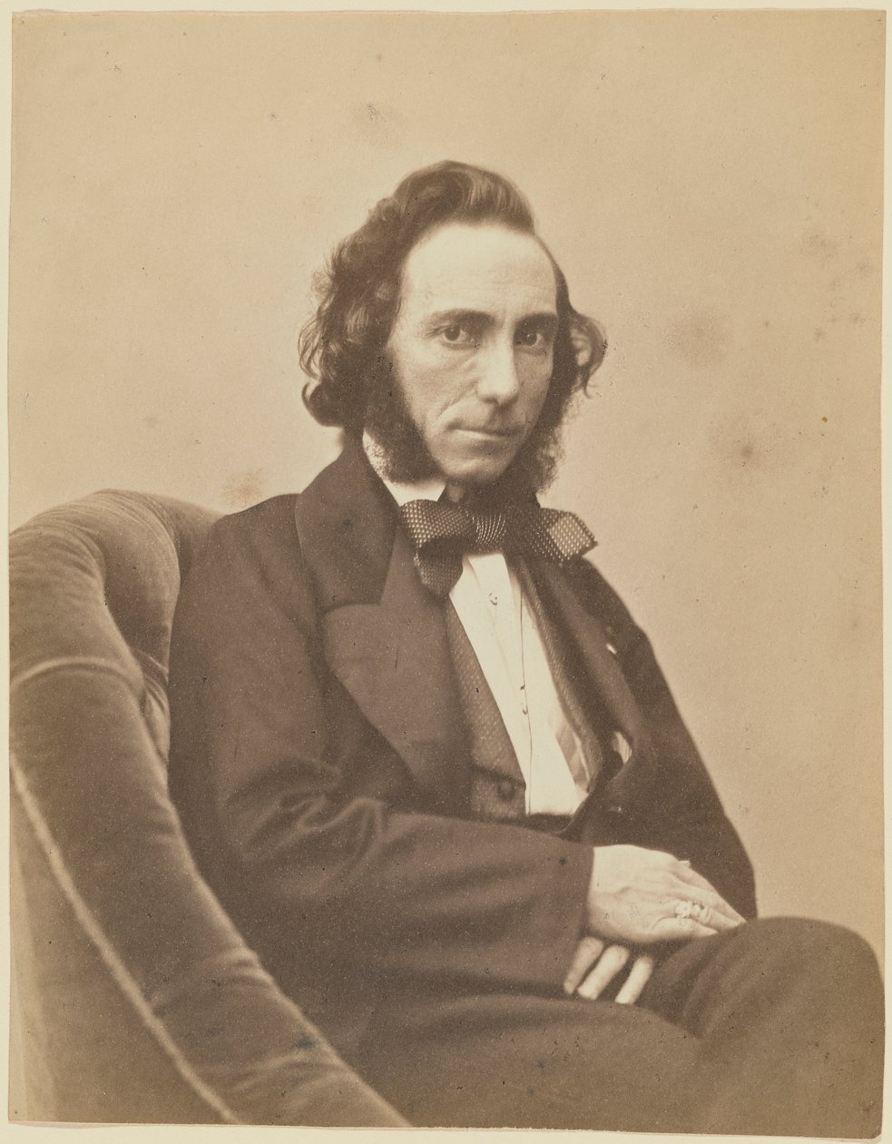 Viulisti ja säveltäjä Ernesto Camillo Sivorin muotokuva 1815-1894, 1854-1855. tekijältä Gaspard Félix Nadar