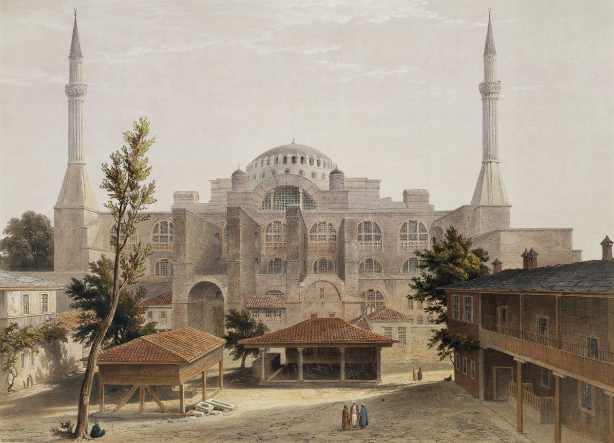 Hagia Sofia, Konstantinopoli, pubi. 1852 tekijältä Gaspard Fossati