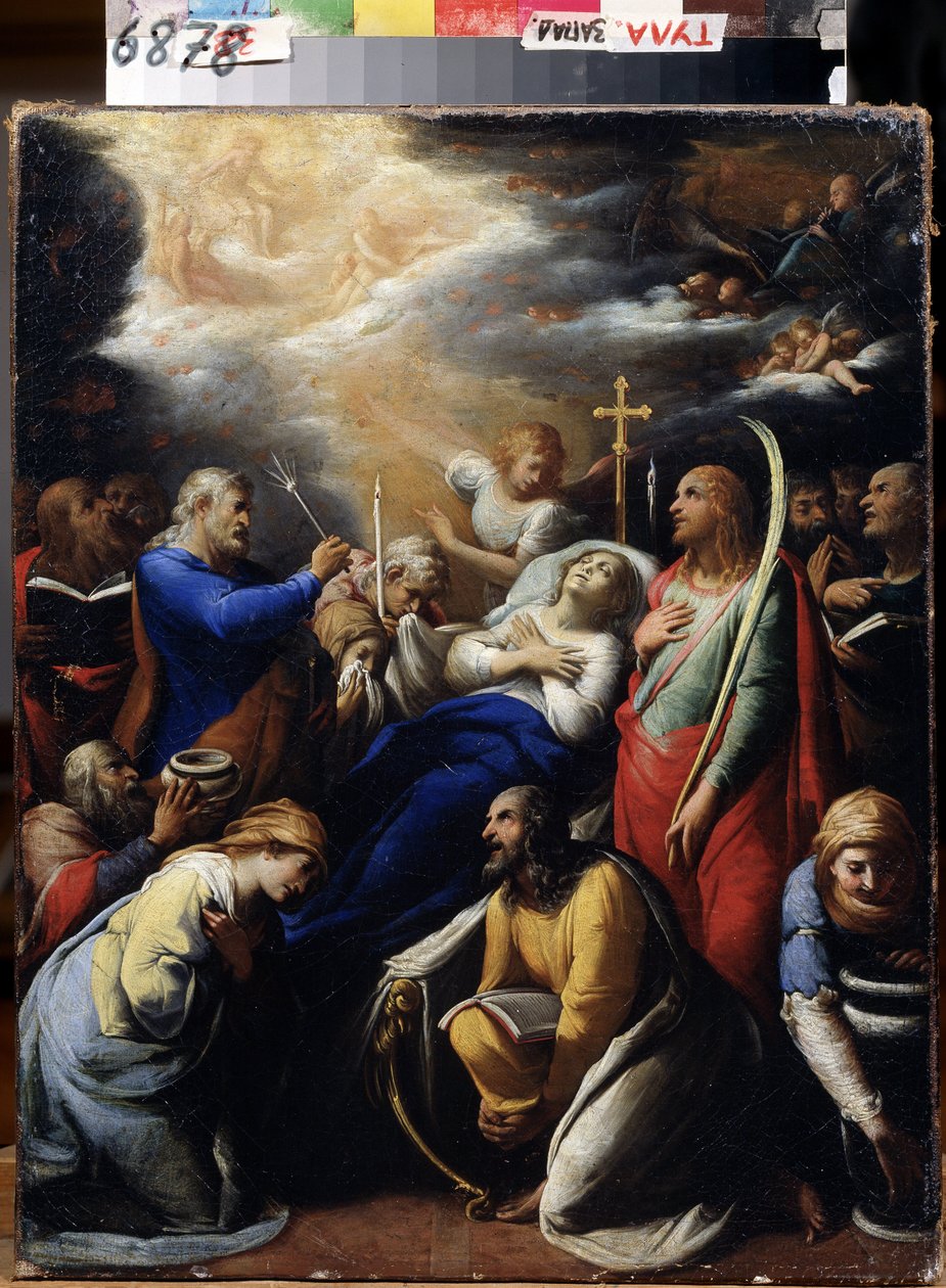 ""La mort de la Vierge"" (Neitsyen kuolema) Gaspard Gailiuksen (17eme siecle) maalaus 1612 Valtion taidemuseo, Toula tekijältä Gaspard Gailius