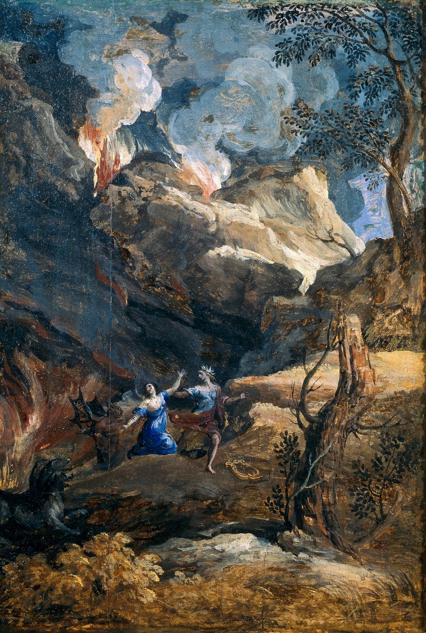 Orpheus ja Eurydike tekijältä Gaspard Poussin Dughet
