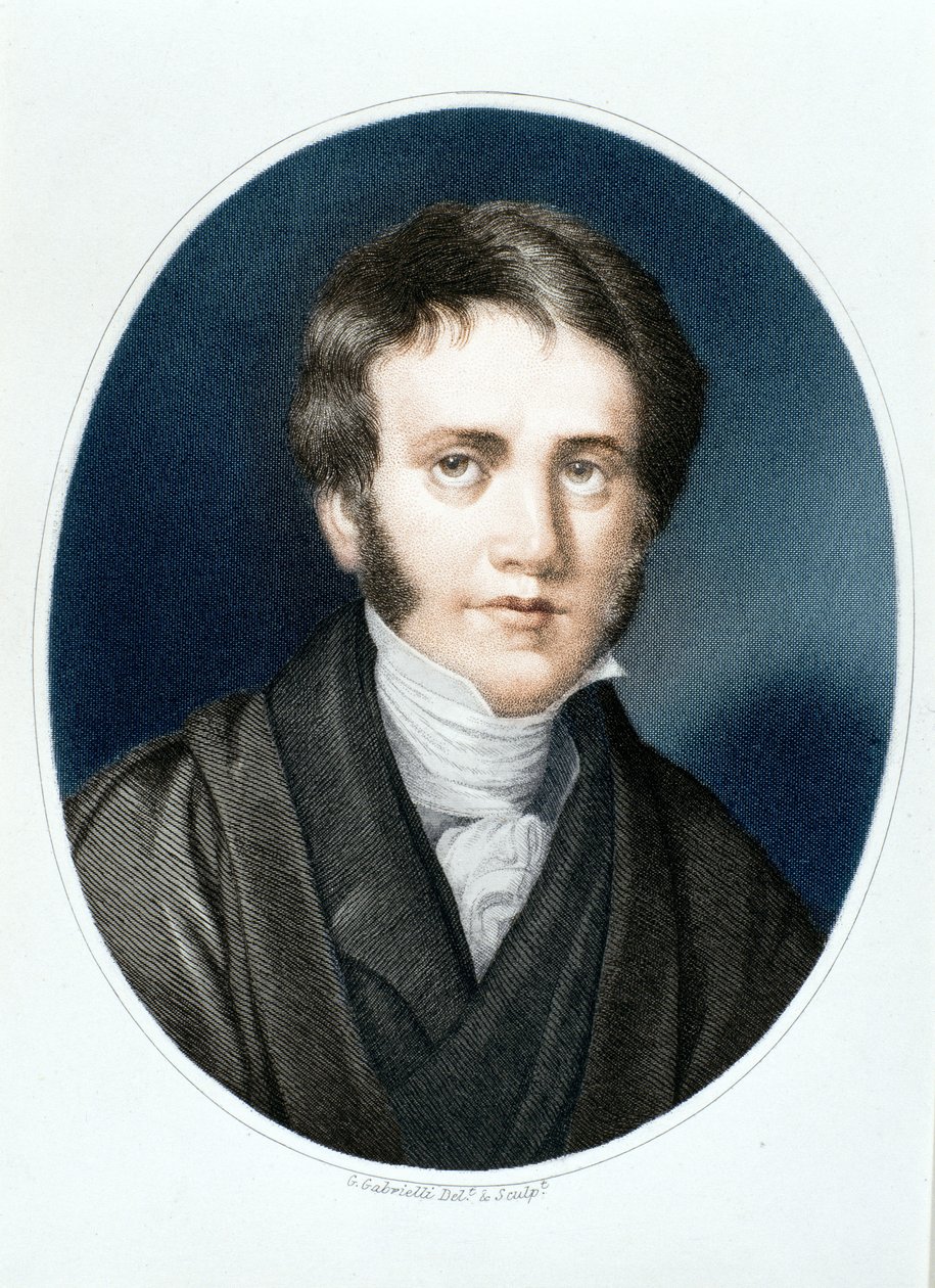 Sir John Herschel, tähtitieteilijä ja tiedemies, 1810-luku tekijältä Gaspare Gabrielli