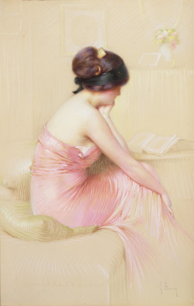 Meditaatio (pastelli paperille) tekijältä Gaston Bouy