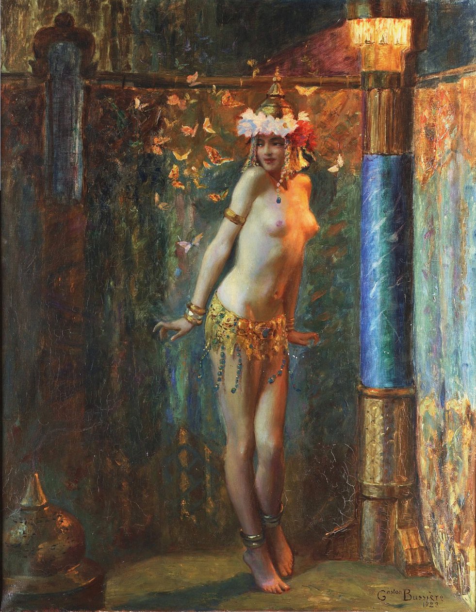 La Danse de Salome tai papillon dorn tekijältä Gaston Bussiere
