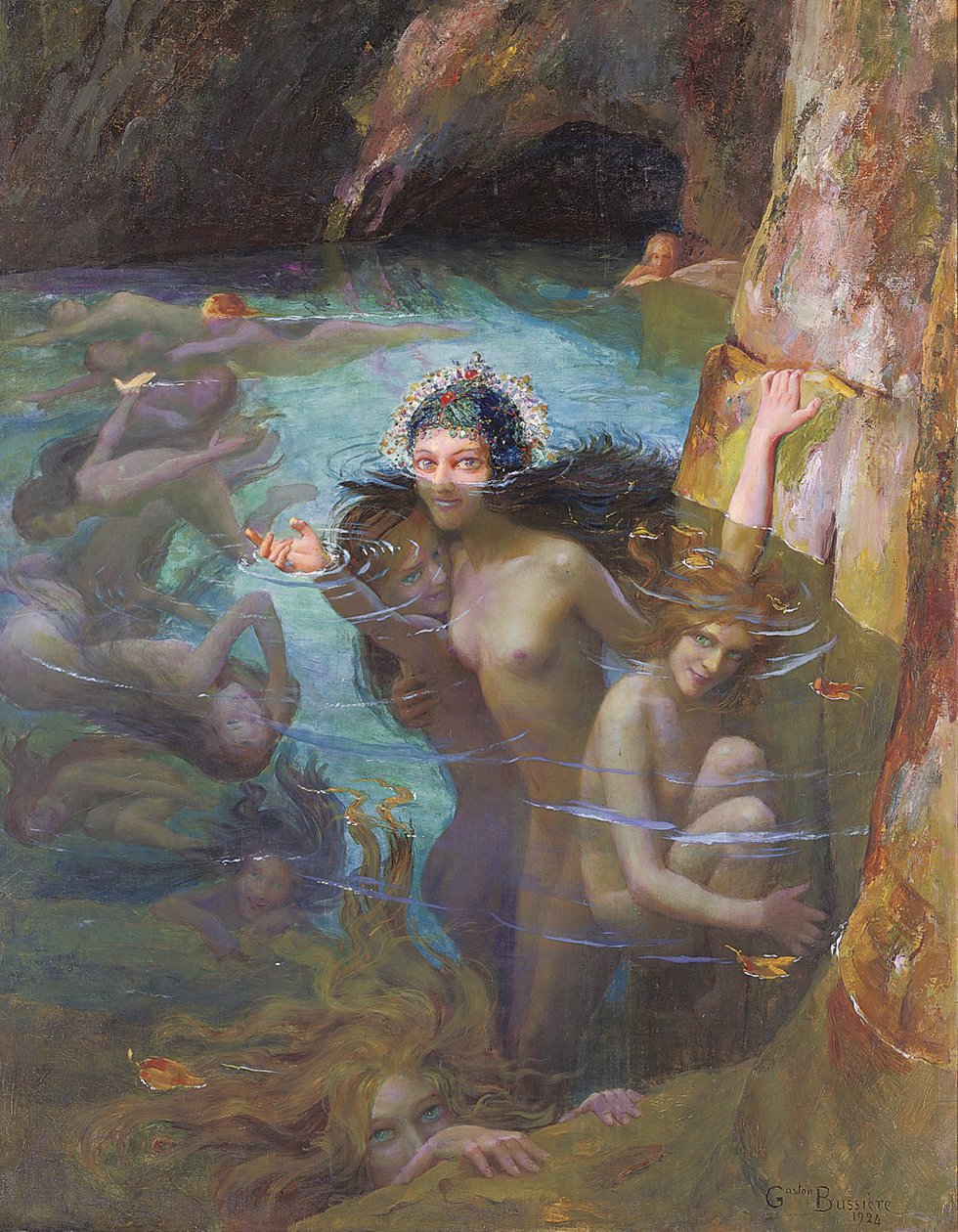  Merinymfit Grottonissa tekijältä Gaston Bussiere