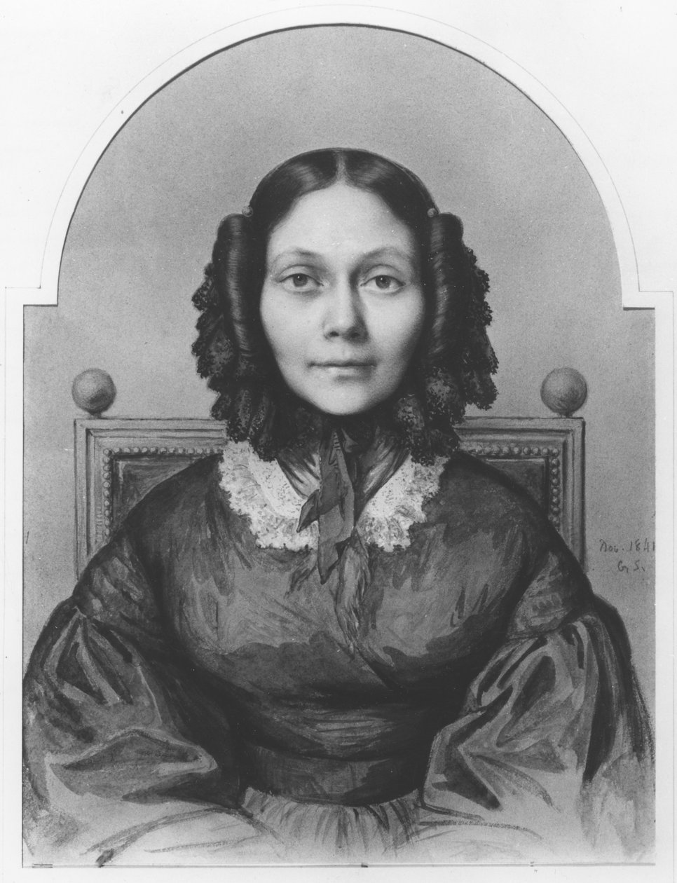 Muotokuva Segurin kreivitärestä (1799-1874), marraskuu 1841 tekijältä Louis Gaston de Segur