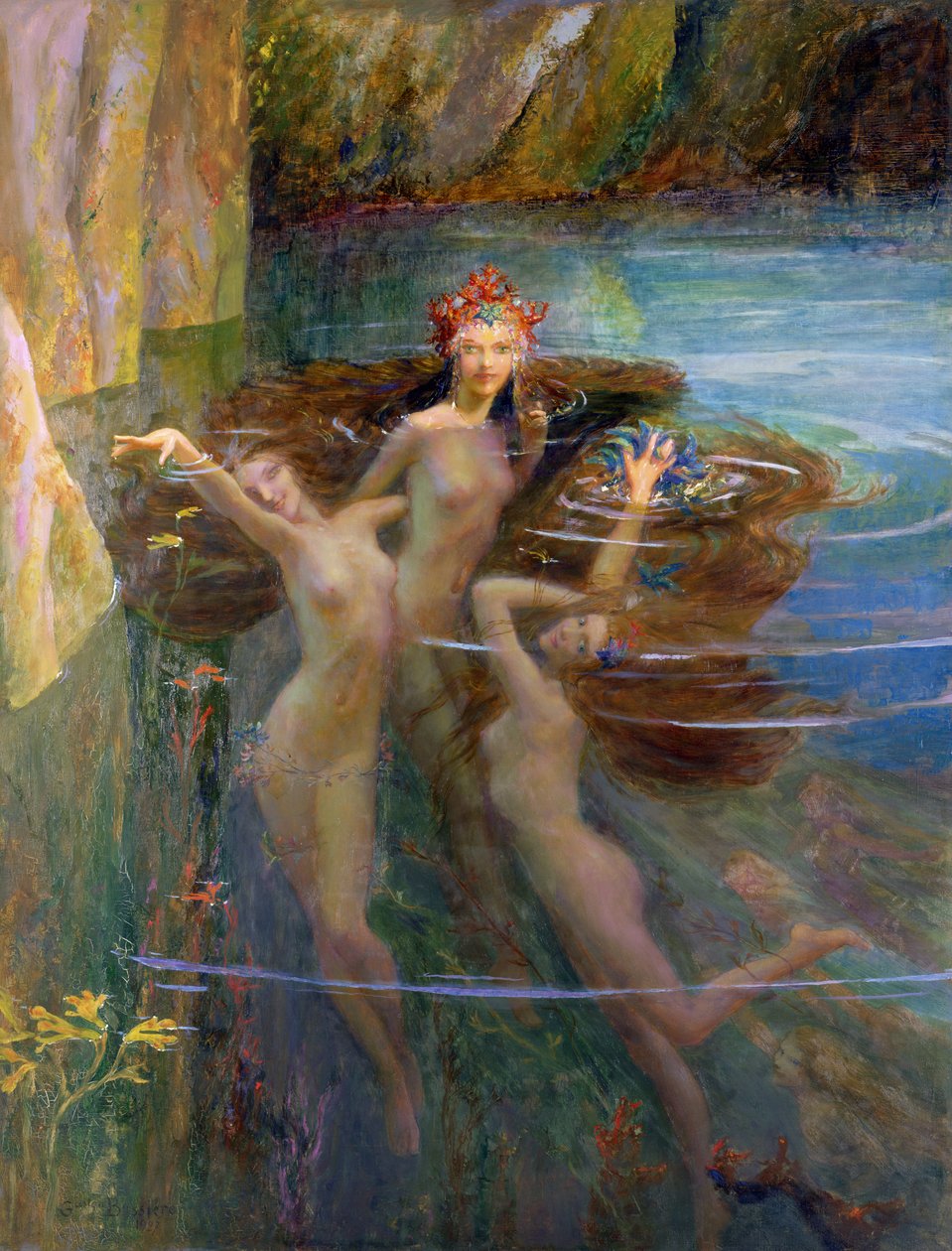 Vesinymfit tekijältä Gaston Bussiere
