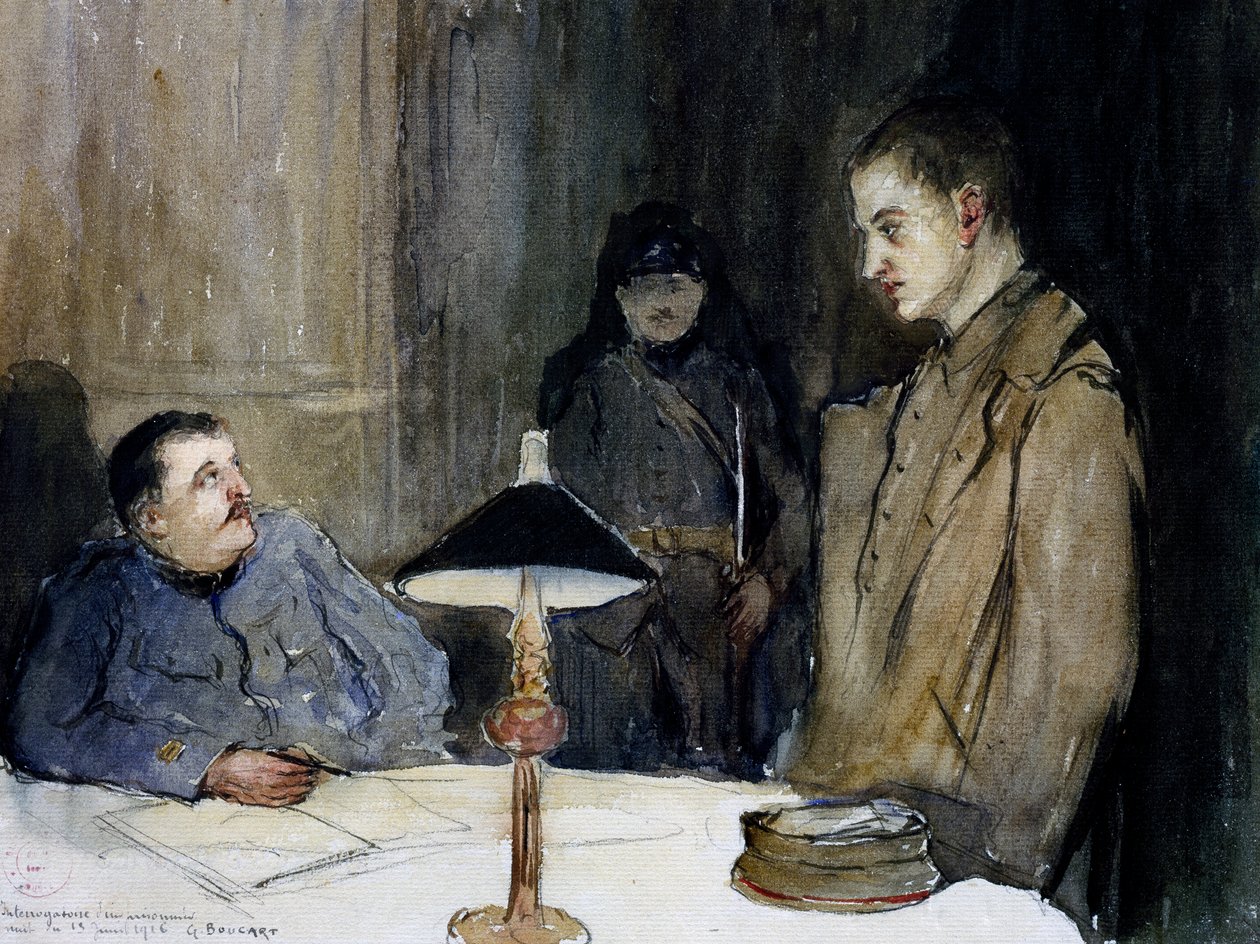 Saksalaisen vangin kuulustelu tekijältä Gaston Hippolyte Boucart