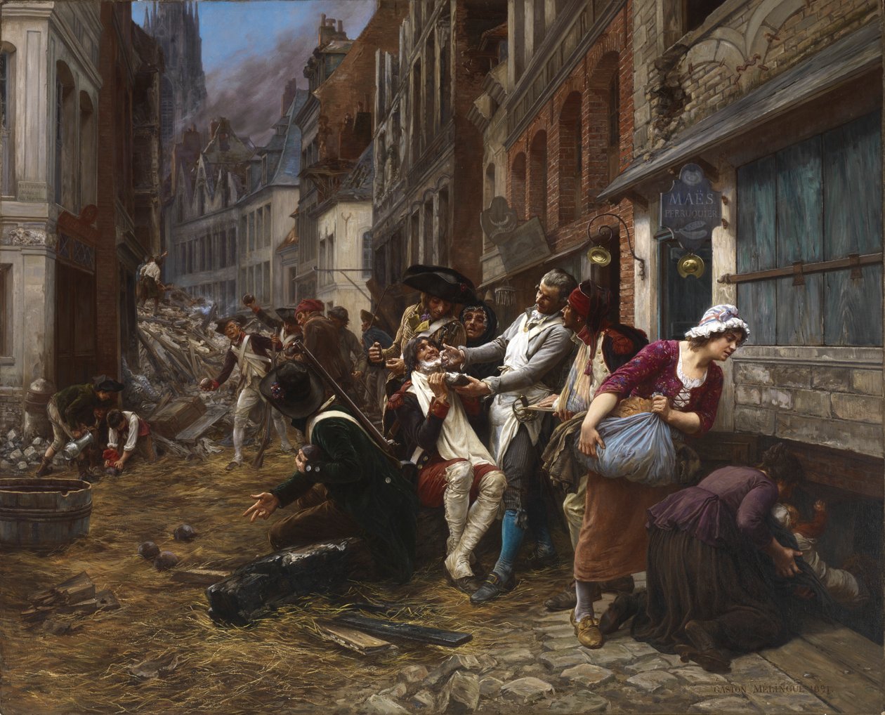 Lillen piirityksen jakso, 1792, 1891. tekijältä Gaston Theodore Melingue