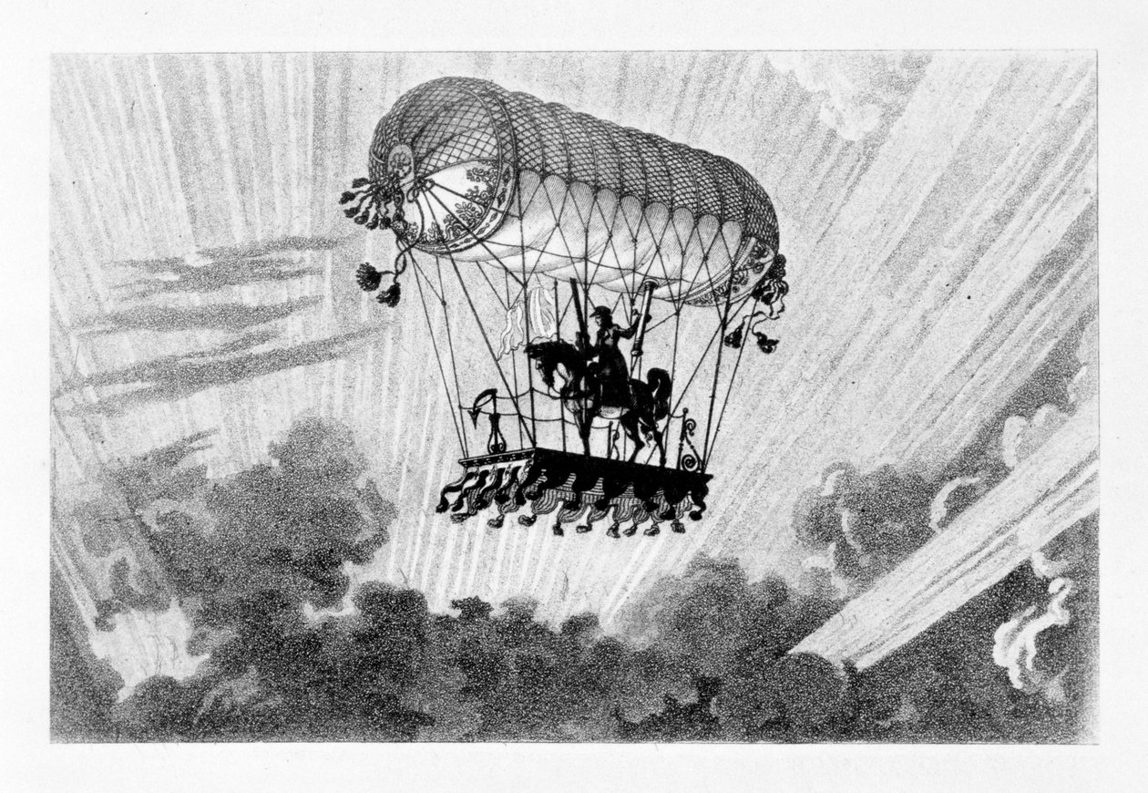Aerostat, 1887 tekijältä Gaston Tissandier