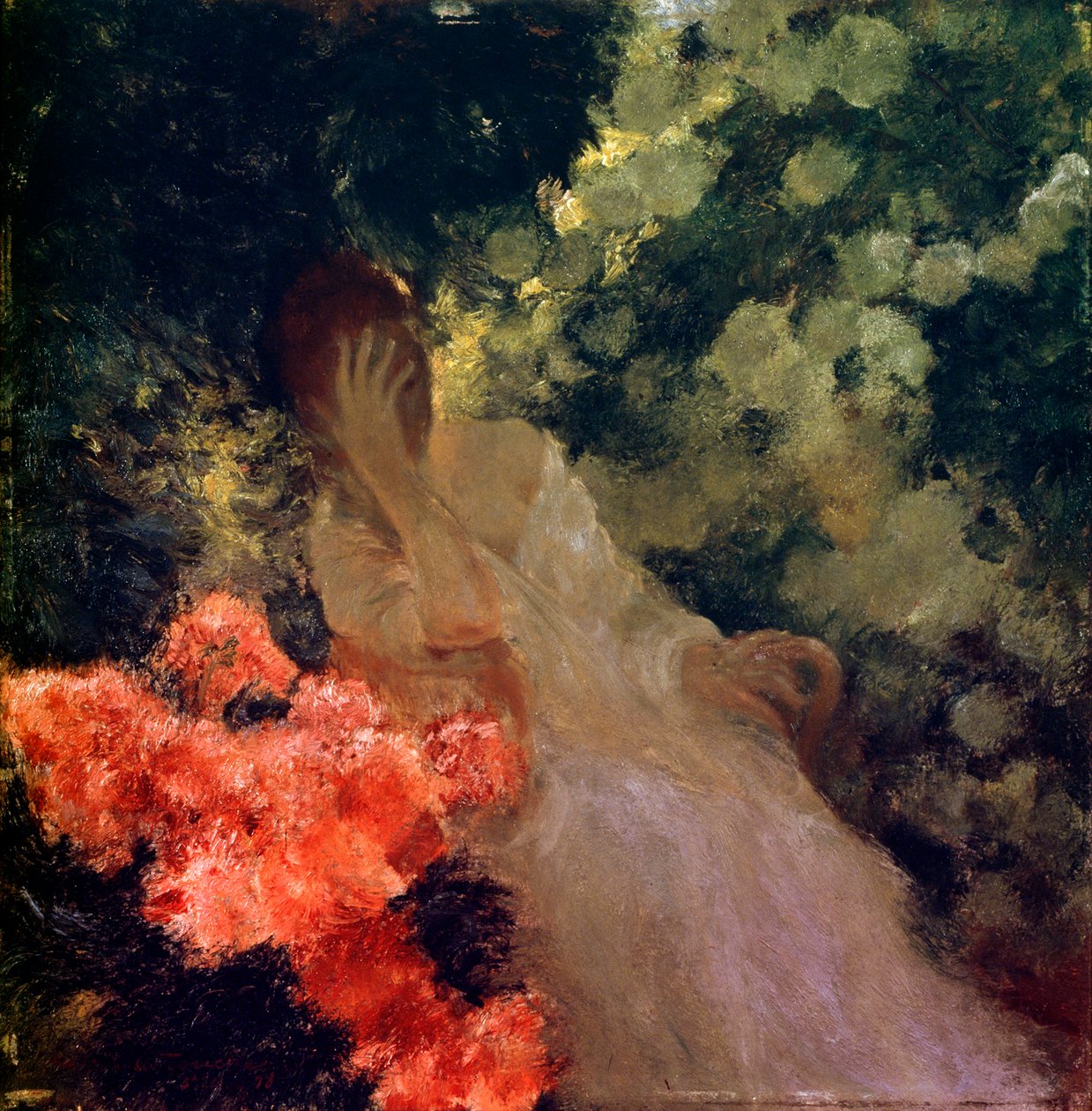 Puutarhassa, 1898. tekijältä Gaston de Latouche