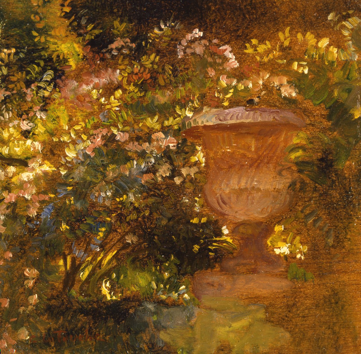 Puutarha kohtaus tekijältä Gaston de la Touche