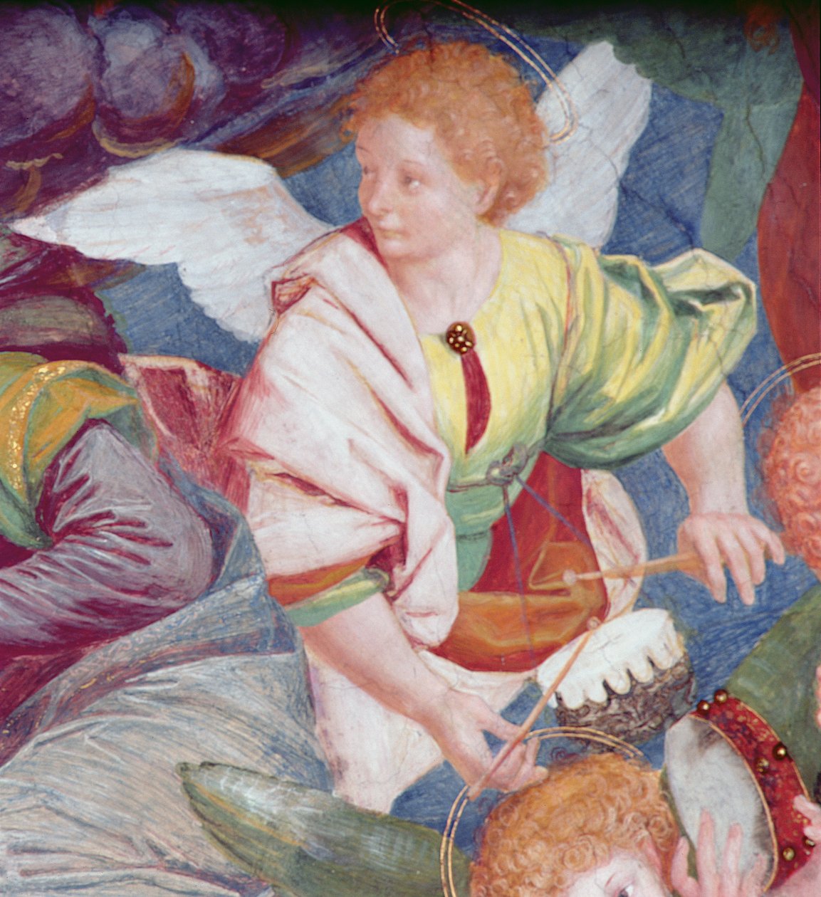 The Concert of Angels, 1534-36 (yksityiskohta) (katso 175762) tekijältä Gaudenzio Ferrari