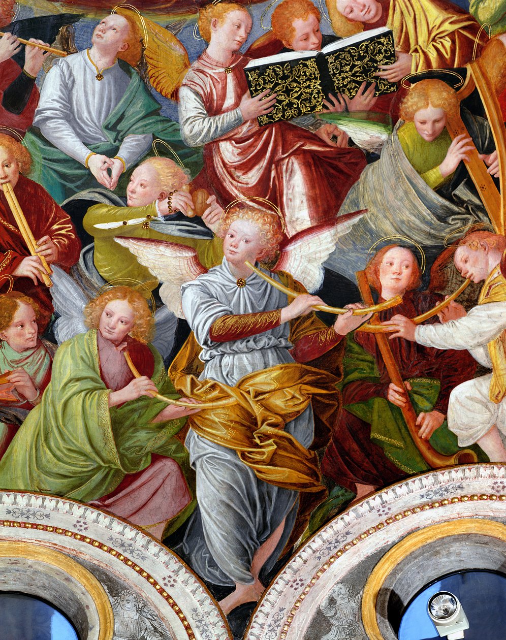 The Concert of Angels, 1534-36 (yksityiskohta) (katso 175762) tekijältä Gaudenzio Ferrari